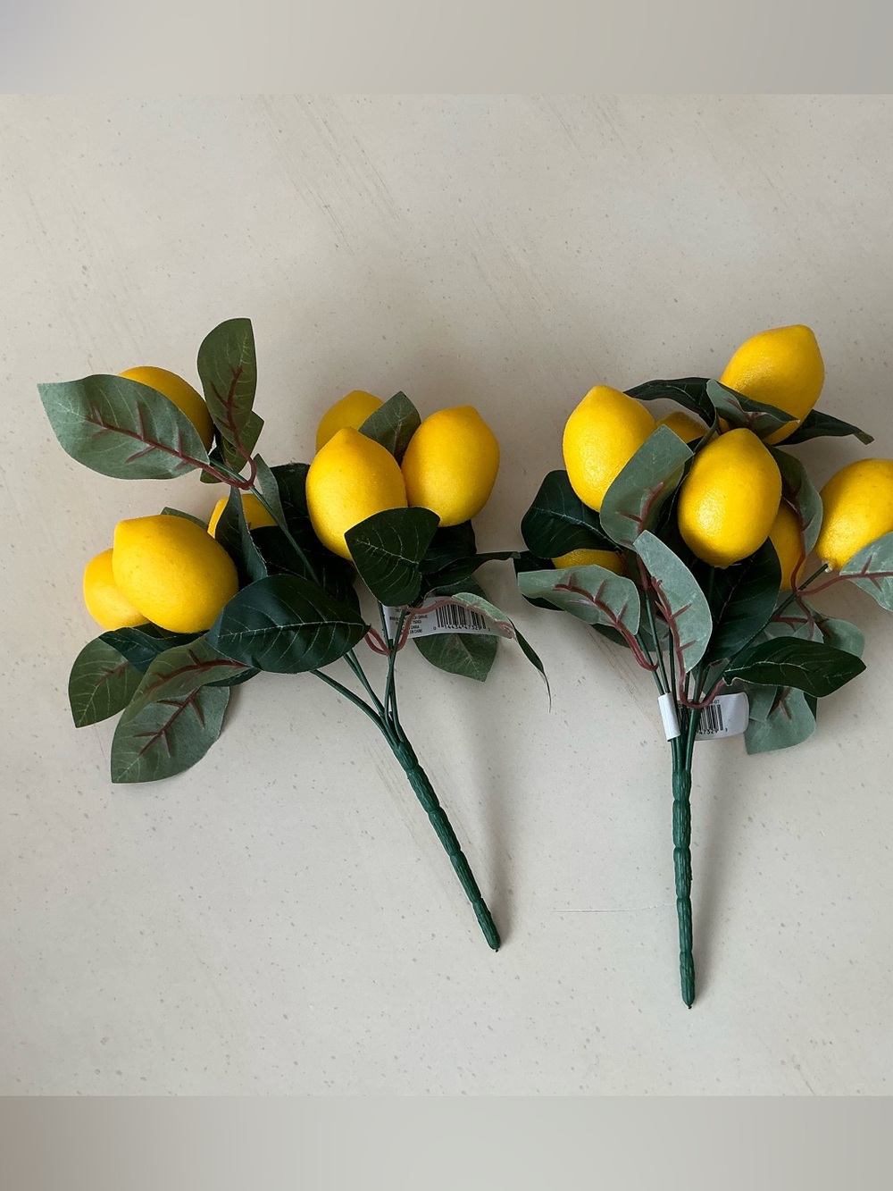 2 NWT Large Lemon & Green Leaves Bundles Bushes - 🍋